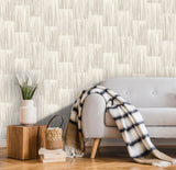 Advantage 4020-85707 Soren Taupe Striated Plank Wallpaper
