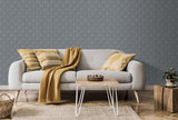 Advantage 4020-94009 Wilder Grey Geometric Trellis Wallpaper