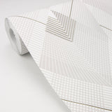 Advantage 4020-96700 Raoul Silver Fanning Diamonds Wallpaper