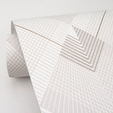 Advantage 4020-96700 Raoul Silver Fanning Diamonds Wallpaper