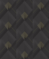 Advantage 4020-96709 Raoul Black Fanning Diamonds Wallpaper