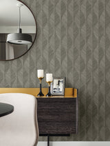 Advantage 4025-82509 Oresome Dark Grey Ogee Wallpaper