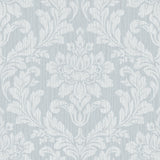 Advantage 4025-82521 Galois Light Blue Damask Wallpaper