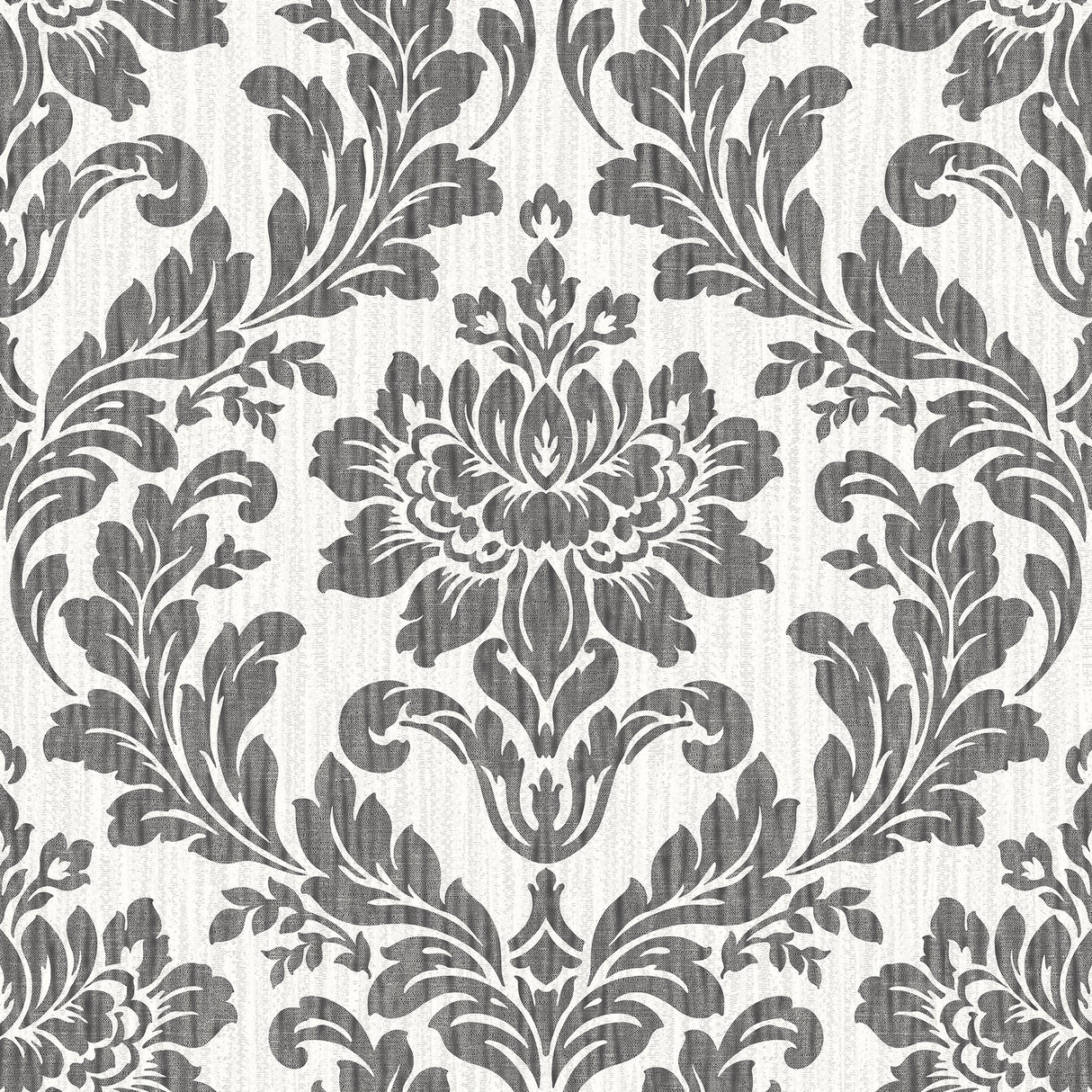 Advantage 4025-82527 Galois Black Damask Wallpaper