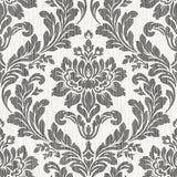 Advantage 4025-82527 Galois Black Damask Wallpaper