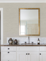 Advantage 4025-82538 Cantor Beige Faux Grasscloth Wallpaper