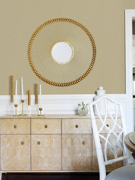 Advantage 4025-82550 Hilbert Gold Geometric Wallpaper