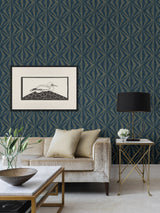 Advantage 4025-82552 Monge Blue Geometric Wallpaper