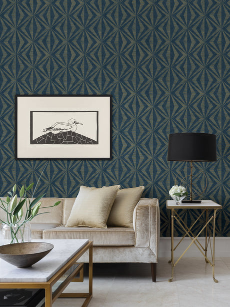 Advantage 4025-82552 Monge Blue Geometric Wallpaper