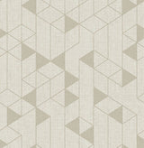 Eade’s Fairbank Champagne Linen Geometric Wallpaper by Scott