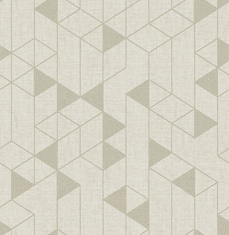 Eade’s Fairbank Champagne Linen Geometric Wallpaper by Scott