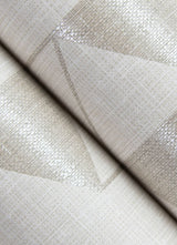 Eade’s Fairbank Champagne Linen Geometric Wallpaper by Scott