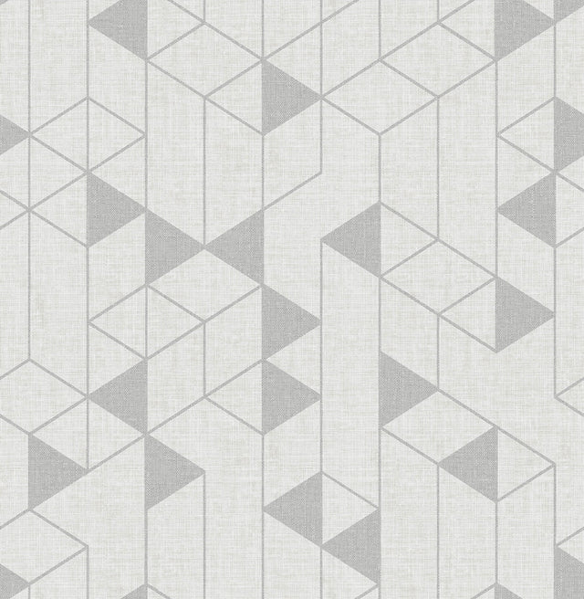 A-Street Prints 4034-26772 Fairbank Champagne Linen Geometric Wallpaper by Scott Living - Eade's Wallpaper