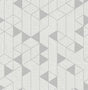 Eade’s Fairbank Silver Linen Geometric Wallpaper by Scott Li