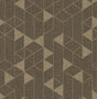 Eade’s Fairbank Chocolate Linen Geometric Wallpaper by Scott