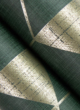 Eade’s Fairbank Evergreen Linen Geometric Wallpaper by Scott