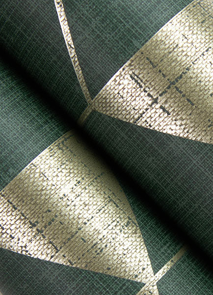 Eade’s Fairbank Evergreen Linen Geometric Wallpaper by Scott