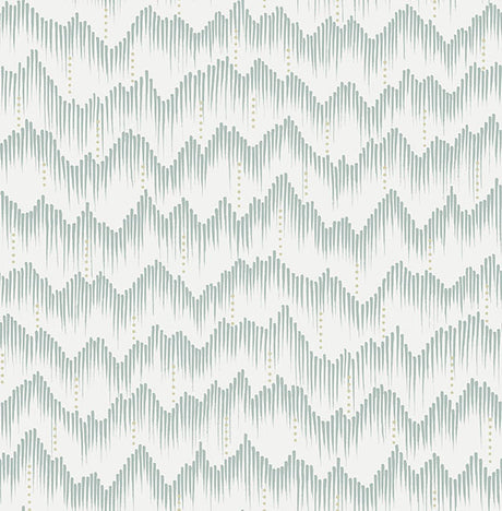 Eade’s Holmby Seafoam Brushstroke Zigzag Wallpaper by Scott 