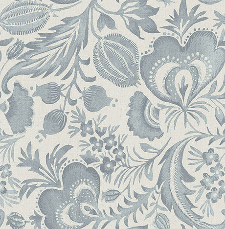 Eade’s Culver Slate Jacobean Wallpaper by Scott Living Slate