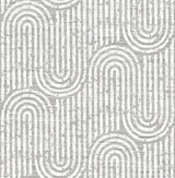 Eade’s Trippet Grey Zen Waves Wallpaper by Scott Living Grey