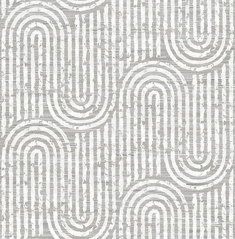 Eade’s Trippet Grey Zen Waves Wallpaper by Scott Living Grey
