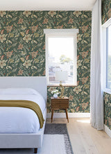 Eade’s Crestwood Sea Green Crowned Crane Wallpaper by Scott 