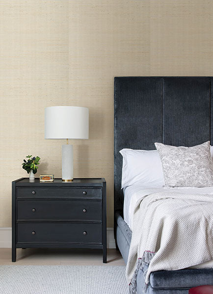 Eade’s Colcord Cream Sisal Grasscloth Wallpaper by Scott Liv