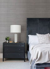Eade’s Colcord Silver Sisal Grasscloth Wallpaper by Scott Li
