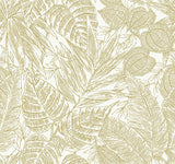 Eade’s Brentwood Yellow Palm Leaves Wallpaper by Scott Livin