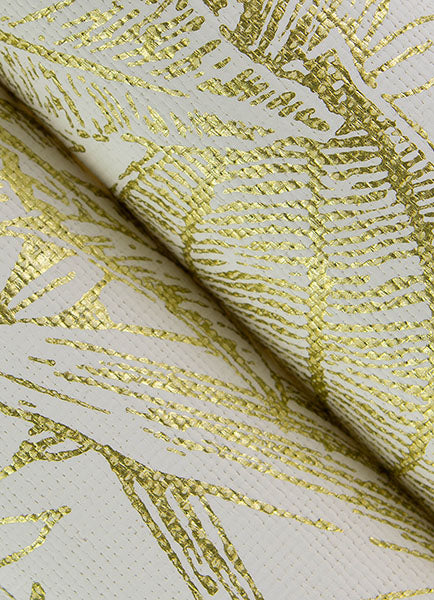Eade’s Brentwood Yellow Palm Leaves Wallpaper by Scott Livin