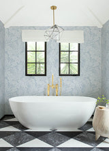 Eade’s Brentwood Sky Blue Palm Leaves Wallpaper by Scott Liv
