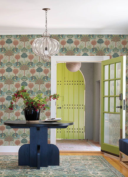 Eade’s Mandeville Pastel Tropical Paradise Wallpaper by Scot