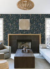 Eade’s Marilyn Sea Green Floral Trail Wallpaper by Scott Liv