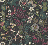 Eade’s Marilyn Black Floral Trail Wallpaper by Scott Living 