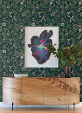 Eade’s Marilyn Green Floral Trail Wallpaper by Scott Living 