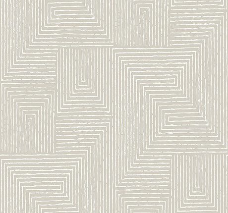 Eade’s Mortenson Light Grey Geometric Wallpaper by Scott Liv