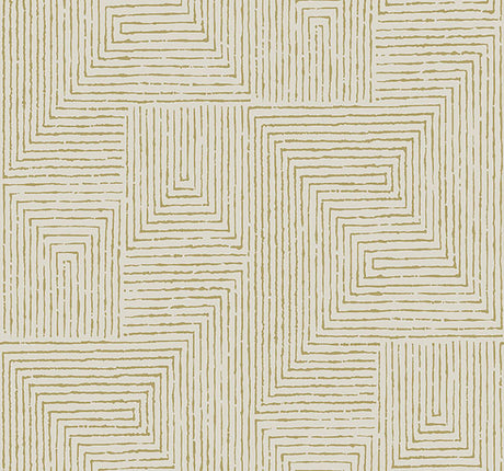 Eade’s Mortenson Gold Geometric Wallpaper by Scott Living Go