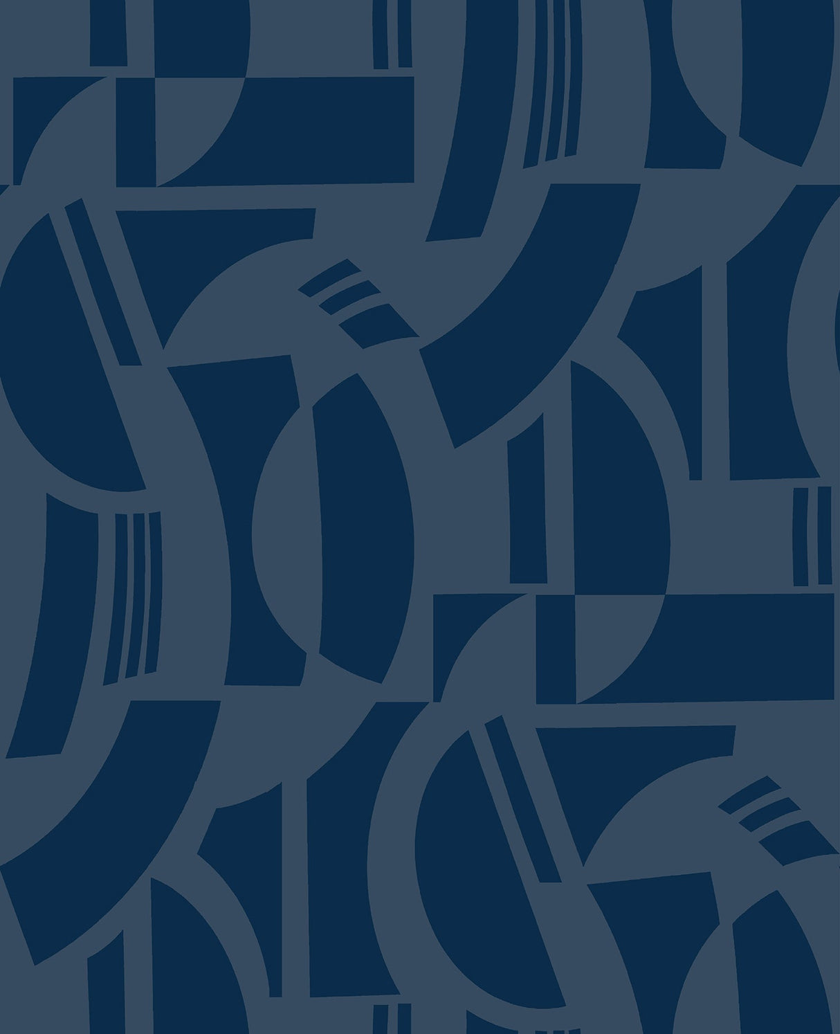 A-Street Prints 4034-87381 Carter Indigo Geometric Flock Wallpaper by Scott Living