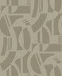 Eade’s Carter Light Brown Geometric Flock Wallpaper by Scott