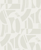 Eade’s Carter Cream Geometric Flock Wallpaper by Scott Livin