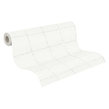 Advantage 4035-37551-5 Kishi White Tile Wallpaper