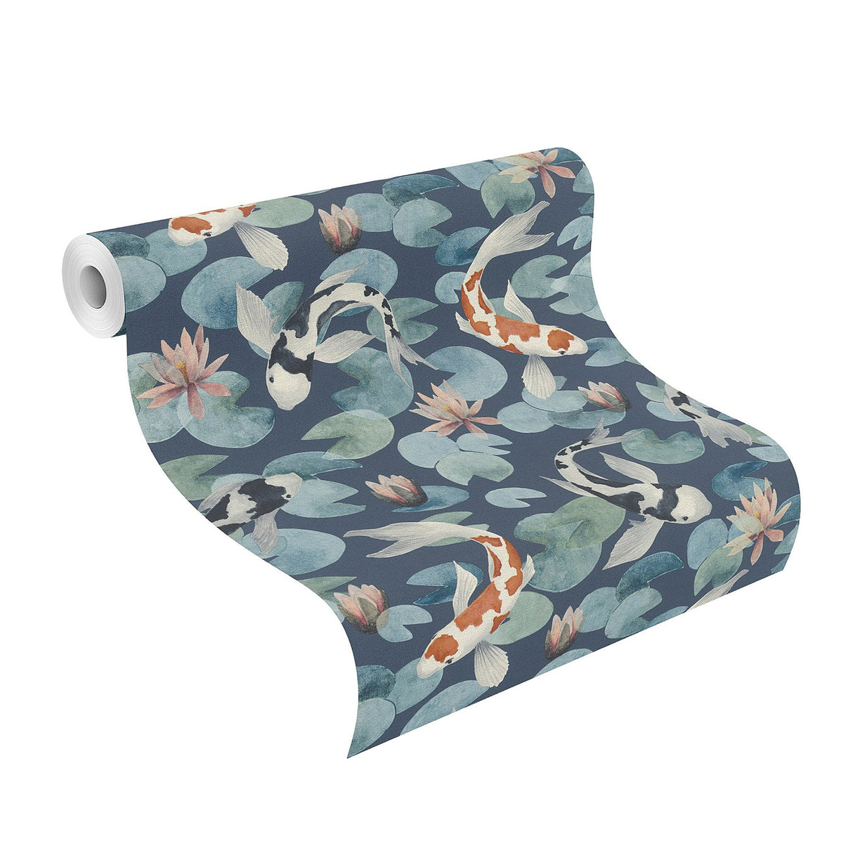 Advantage 4035-409444 Nobu Blue Koi Fish Wallpaper