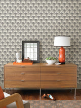 Advantage 4035-539318 Akemi Light Grey Fan Ogee Wallpaper