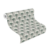 Advantage 4035-539325 Akemi Slate Fan Ogee Wallpaper