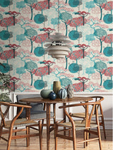 Advantage 4035-539950 Misaki Red Trees Wallpaper