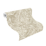 Advantage 4035-832174 Yumi Gold Palm Leaf Wallpaper