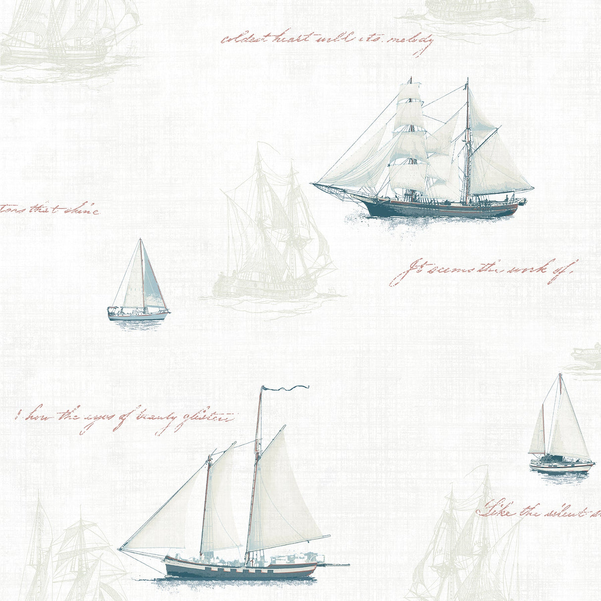 Advantage 4041-01703 Andrew White Sailboat Wallpaper