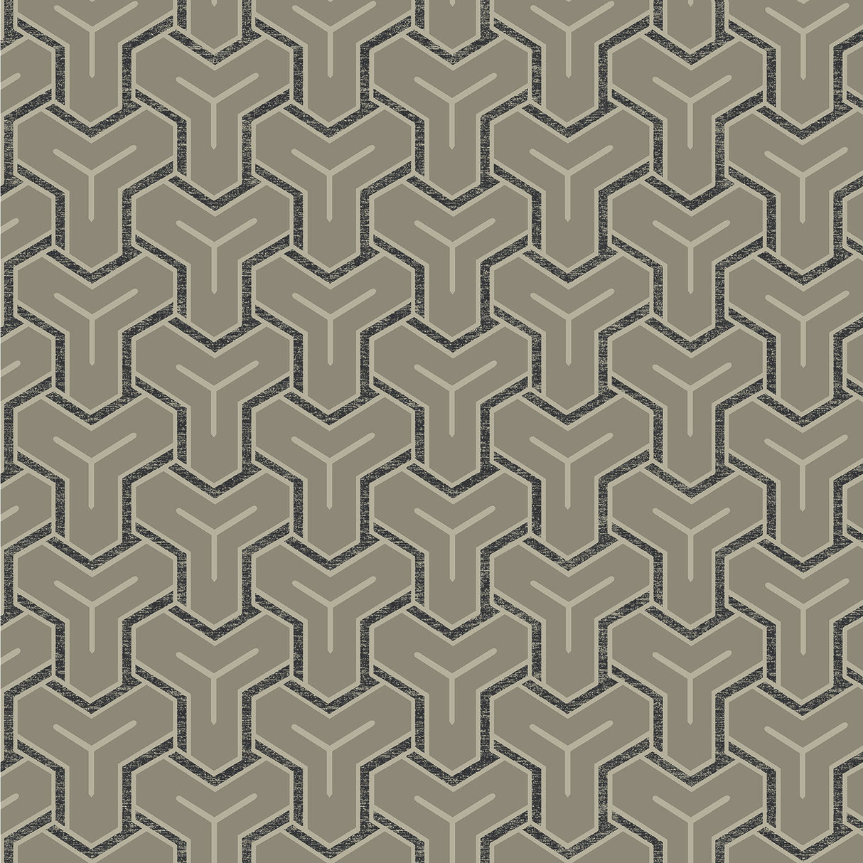 Advantage 4041-26208 Gautier Silver Tessellate Wallpaper