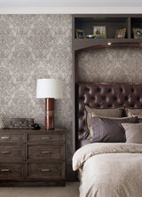 Advantage 4041-32603 Anders Gold Damask Wallpaper