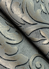 Advantage 4041-32605 Anders Pewter Damask Wallpaper